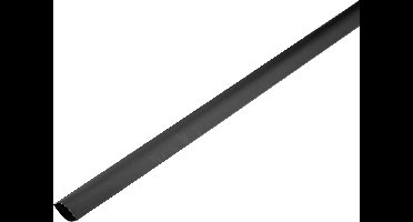 TRU COMPONENTS 1225433 Krimpkous zonder lijm Zwart 25 mm 12.50 mm Krimpverhouding:2:1 per meter