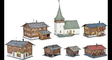 Kibri 38010 H0 Alpendorp Sertig-Dörfli