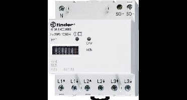 Finder 7E.36.8.400.0010 7E.36.8.400.0010 kWh-meter 3-fasen Mechanisch 65 A Conform MID: Ja 1 stuk(s)