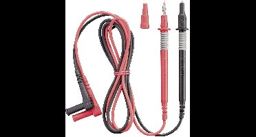 Benning 044145 Veiligheidsmeetsnoerenset Banaanstekker 4 mm Testpunt 1.00 m Zwart, Rood 1 stuk(s)