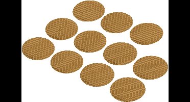 TOOLCRAFT RTS40-YL 1564056 Lijmstippen RTS Geel (Ø) 40 mm 11 stuk(s)