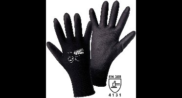 Leipold Doehle MICRO black Nylon-PU 1151-M Werkhandschoen Nylon Maat (handschoen): 8, M EN 388 Cat II 1 stuk(s)
