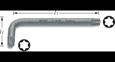 Hazet Haakse schroevendraaier Binnen-Torx T 40