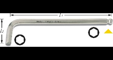 Hazet neu Haakse schroevendraaier Inbus 5 mm