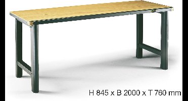 Hazet 130-1 Werkbank Beukenhout, Staal