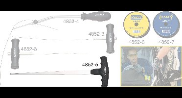 Hazet 4852-5 Ruitenverwijderingsgereedschapsset/draadstarter