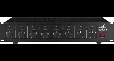 Monacor PA-1850D PA-versterker 50 W 8-kanaals