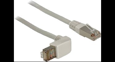 Delock 83515 RJ45 Netwerkkabel, patchkabel CAT 5e S/FTP 1.00 m Grijs 1 stuk(s)