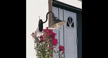 Konstsmide Vega 556-750 Buitenlamp (wand) Spaarlamp, LED E27 60 W Zwart