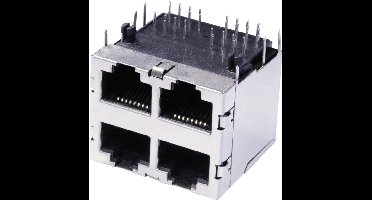 econ connect 3022S2 Dubbeldeks meerpoorts 4x RJ45 Bus, inbouw horizontaal Metaal 1 stuk(s)