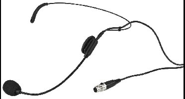 Headset Spraakmicrofoon Monacor HSE-72 Zendmethode:Kabelgebonden Incl. windkap