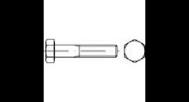 TOOLCRAFT 133603 Zeskantbout M14 60 mm Buitenzeskant DIN 960 Staal Galvanisch verzinkt 50 stuk(s)