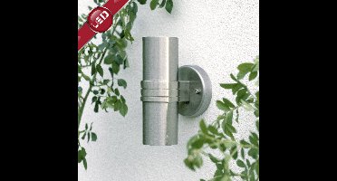 Brilliant Hanni G96230/82 Buitenlamp (wand) Spaarlamp, LED GU10 6 W RVS