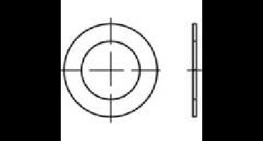 Pasring 63 mm 80 mm Staal 100 stuk(s) TOOLCRAFT 135681
