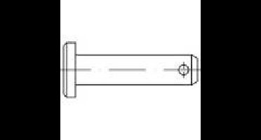 TOOLCRAFT 135889 Bouten (Ø x l) 8 mm x 35 mm Staal Galvanisch verzinkt 100 stuk(s)
