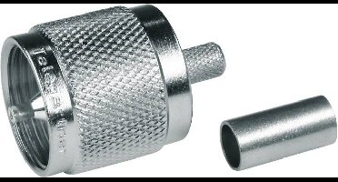 Telegärtner 100024323 100024323 UHF-connector Stekker, recht 50 Ω 1 stuk(s)