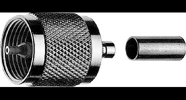 Telegärtner 100024325 100024325 UHF-connector Stekker, recht 50 Ω 1 stuk(s)