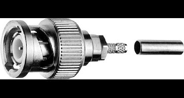 Telegärtner 100023347 100023347 BNC-connector Stekker, recht 50 Ω 1 stuk(s)