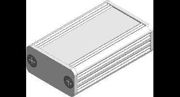 Fischer Elektronik AKG 55 24 50 ME 10023383 Profielbehuizing 50 x 55 x 24 Aluminium Geëloxeerd Natuur 1 stuk(s)