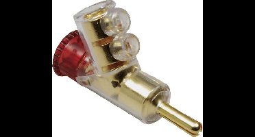 TRU COMPONENTS Banaanstekker Stekker, recht Stift-Ø: 4 mm Rood 1 stuk(s)