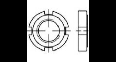 TOOLCRAFT TO-9978981 Kruisgleufmoeren M95 DIN 1804 Staal 5 stuk(s)