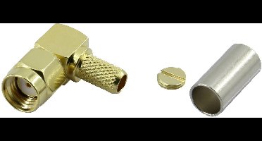 TRU COMPONENTS SMA-JWC-RG58 1372237 SMA-Reverse-connector Stekker, haaks 50 Ω 1 stuk(s)