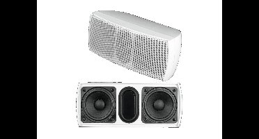 Omnitronic OD-22T PA-luidsprekersbox 15 W Wit 1 stuk(s)