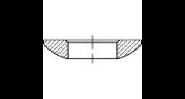 Kogelschijven 8.4 mm 17 mm Staal 50 stuk(s) TOOLCRAFT 137886