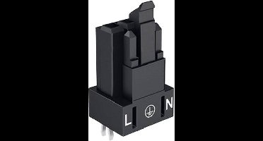 WAGO 890-803 Netstekker WINSTA MINI Bus, inbouw verticaal Totaal aantal polen: 3 16 A Zwart 100 stuk(s)
