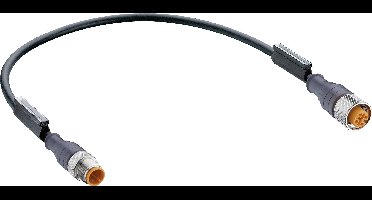 Belden 11822-1 Sensor/actuator connector, geassembleerd M12 Aantal polen (sensoren): 4 Stekker, recht, Bus, recht 0.60 m 1 stuk(s)