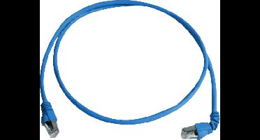 Telegärtner 100008017 RJ45 Netwerkkabel, patchkabel CAT 6A S/FTP 1.00 m Blauw Vlambestendig, Halogeenvrij 1 stuk(s)