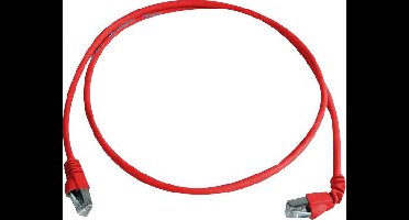 Telegärtner 100008289 RJ45 Netwerkkabel, patchkabel CAT 6A S/FTP 2.00 m Rood Vlambestendig, Halogeenvrij 1 stuk(s)