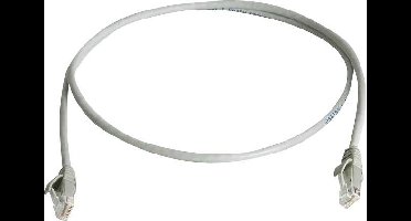 Telegärtner 100008717 RJ45 Netwerkkabel, patchkabel CAT 6 U/UTP 5.00 m Grijs Vlambestendig, Halogeenvrij 1 stuk(s)