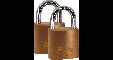 Kasp K12030D2 Hangslot 30 mm Goud-geel Sleutelslot