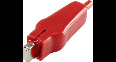 Conrad Components 93038c58 Krokodillenklem Geel Lengte: 75 mm 1 stuk(s)