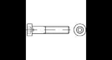 TOOLCRAFT 1067474 Cilinderkopschroeven M8 40 mm Binnenzeskant (inbus) DIN 6912 RVS A4 100 stuk(s)