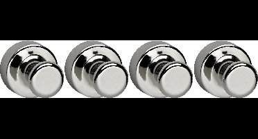 Maul Neodymium magneet MAUL (Ø x h) 20 mm x 24 mm Kegel Zilver 4 stuk(s) 6168896