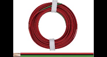 Donau Elektronik 318-014 Draad 3 x 0.14 mm² Rood, Groen, Zwart 5 m