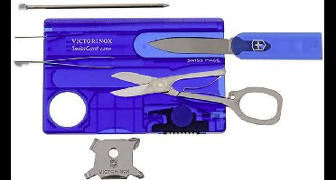 Victorinox SwissCard Lite 0.7322.T2 Zakgereedschapsset Aantal functies 13 Saffier (transparant)