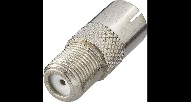 Renkforce F-Coax-adapter [F-koppeling -Antennebus 75 Ω]Zilver