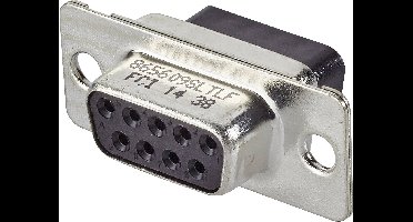 FCI D-SUB 865609SLTLF D-sub female connector 180 ° Aantal polen: 9 1 stuk(s)
