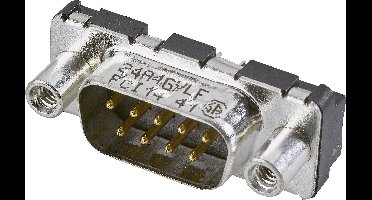 FCI D-SUB D09P24A4GV00LF D-sub male connector 180 ° Aantal polen: 9 Print 1 stuk(s)