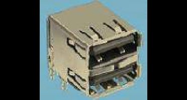 FCI USB 72309-8034BLF Inbouwbus USB type A 2.0 Bus, inbouw horizontaal 2-poorts 1 stuk(s)