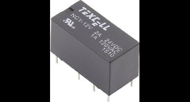 Texcell NCY-12V Printrelais 12 V/DC 2 A 2x wisselcontact 1 stuk(s)