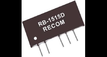 RECOM RB-0509D DC/DC-converter, print 5 V/DC 9 V/DC, -9 V/DC 111 mA 1 W Aantal uitgangen: 2 x Inhoud 1 stuk(s)