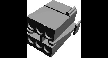 TE Connectivity 1-480270-0 Male behuizing (kabel) MATE-N-LOK Totaal aantal polen: 6 Rastermaat: 5.08 mm Inhoud: 1 stuk(s)
