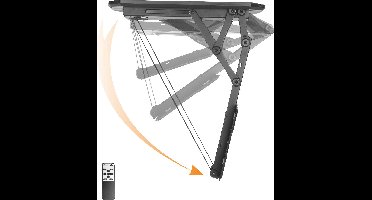 SpeaKa Professional TV-plafondbeugel Met elektromotor, Kantelbaar, Uittrekbaar 58,4 cm (23) - 139,7 cm (55) 23-55Z