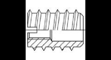 TOOLCRAFT 144038 Rampamoer M8 30 mm Staal 100 stuk(s)