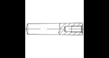 TOOLCRAFT 144698 Conische pen (Ø x l) 6 mm x 70 mm Staal 25 stuk(s)