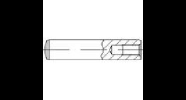 TOOLCRAFT TO-9979380 Cilindrische pen (Ø x l) 20 mm x 80 mm M10 Staal 25 stuk(s)